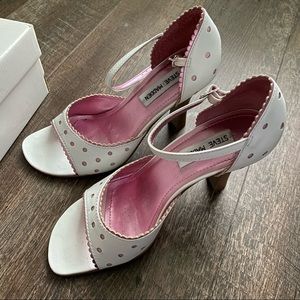 Steve Madden Leather Polka Dot Heels